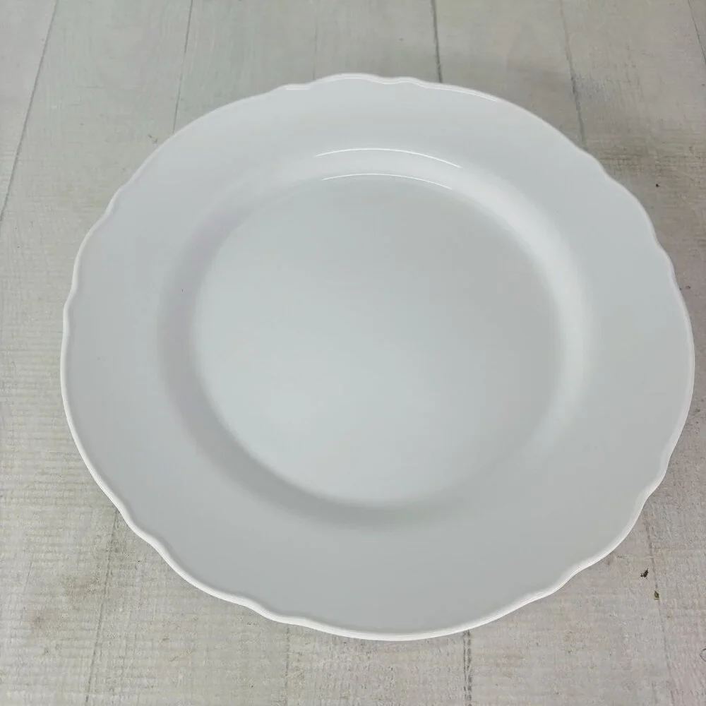 Ikea of Sweden UPPLAGA 21986 White Scalloped Porcelain 11
